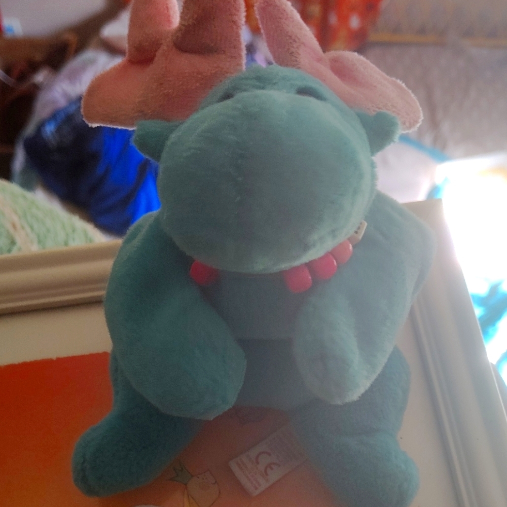 Splash Teal and Pink Stuffed Animal